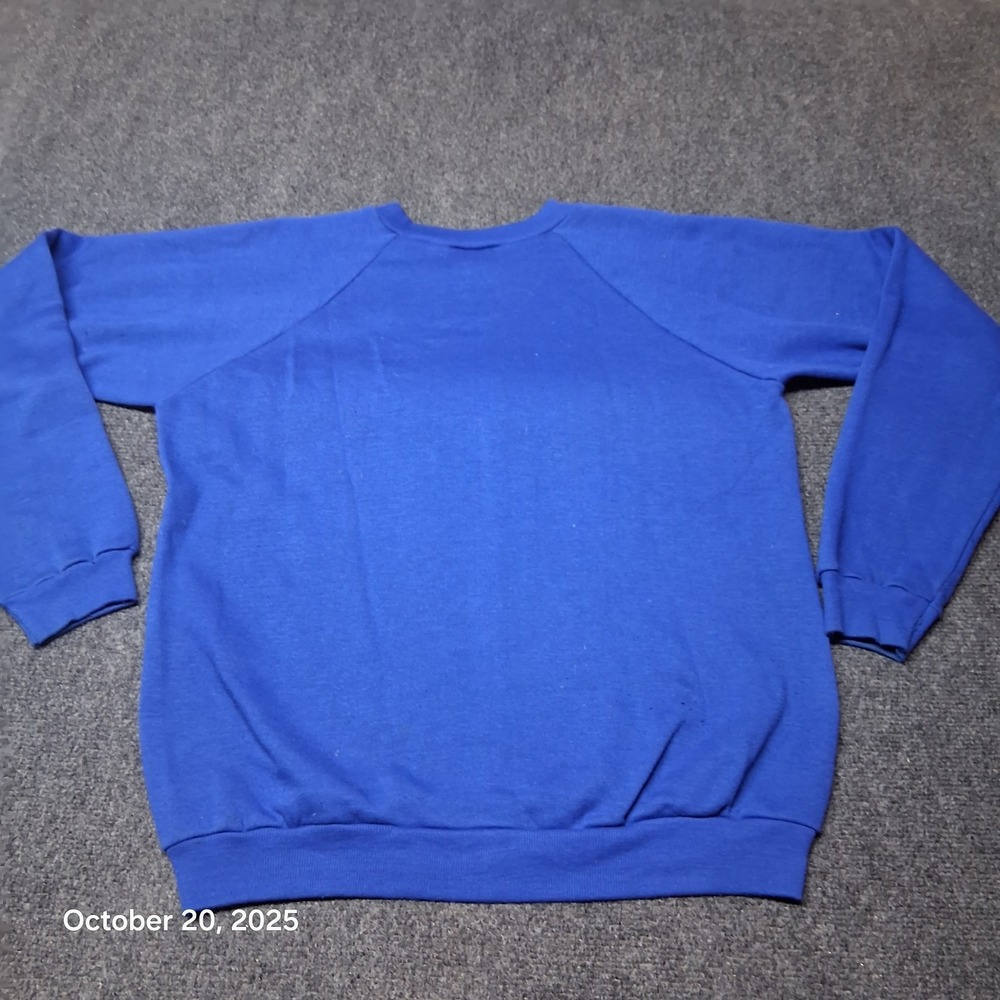 Vintage Healthknit Lincoln Center Lions Sweatshirt Size Large Blue USA Made - Picture 5 of 8
